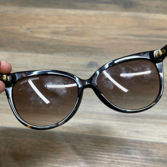 Michael Kors Womens Model MK2045 Cat Eye Sunglasses Black Full Rim - Picture 5 of 8